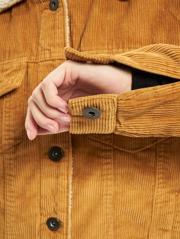 Ladies Oversize Sherpa Corduroy-4