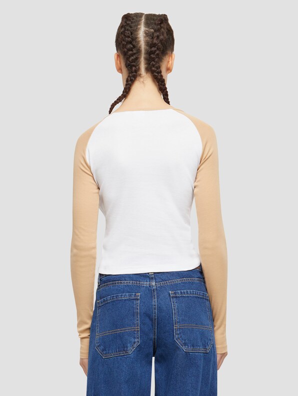 Karl Kani Varsity Crop Block Rib Longlseeve-1