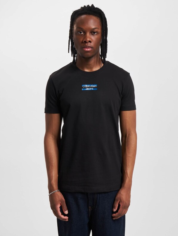 Calvin Klein Jeans Transparent Stripe Logo T-Shirt | DEFSHOP | 22860