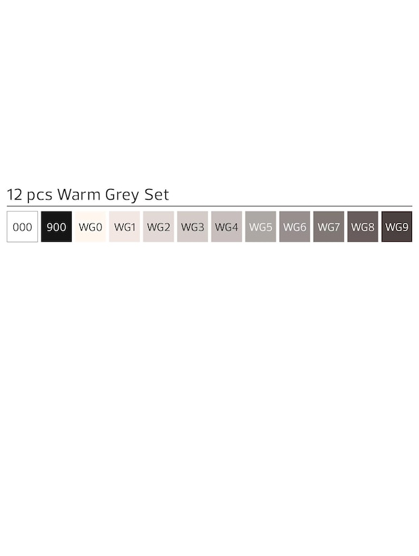 Brush 12pcs Warm Grey-2