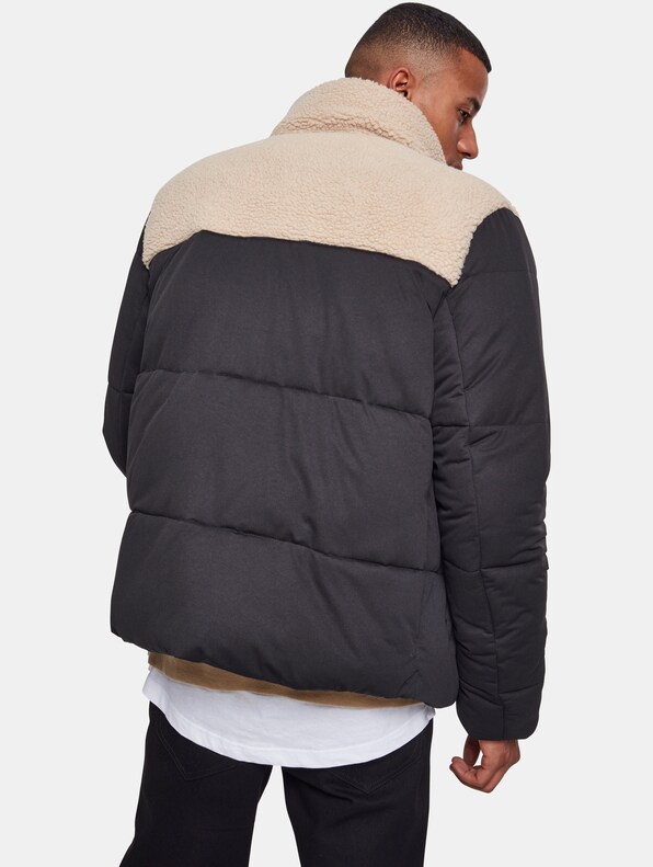 Sherpa Mix Boxy Puffer Jacket-1