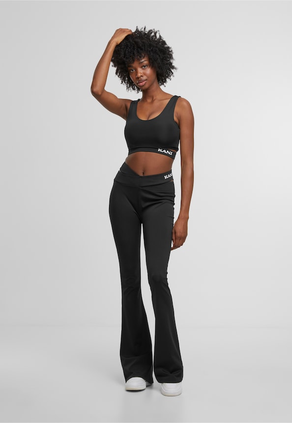 Retro Cut Out Flared Pants-4