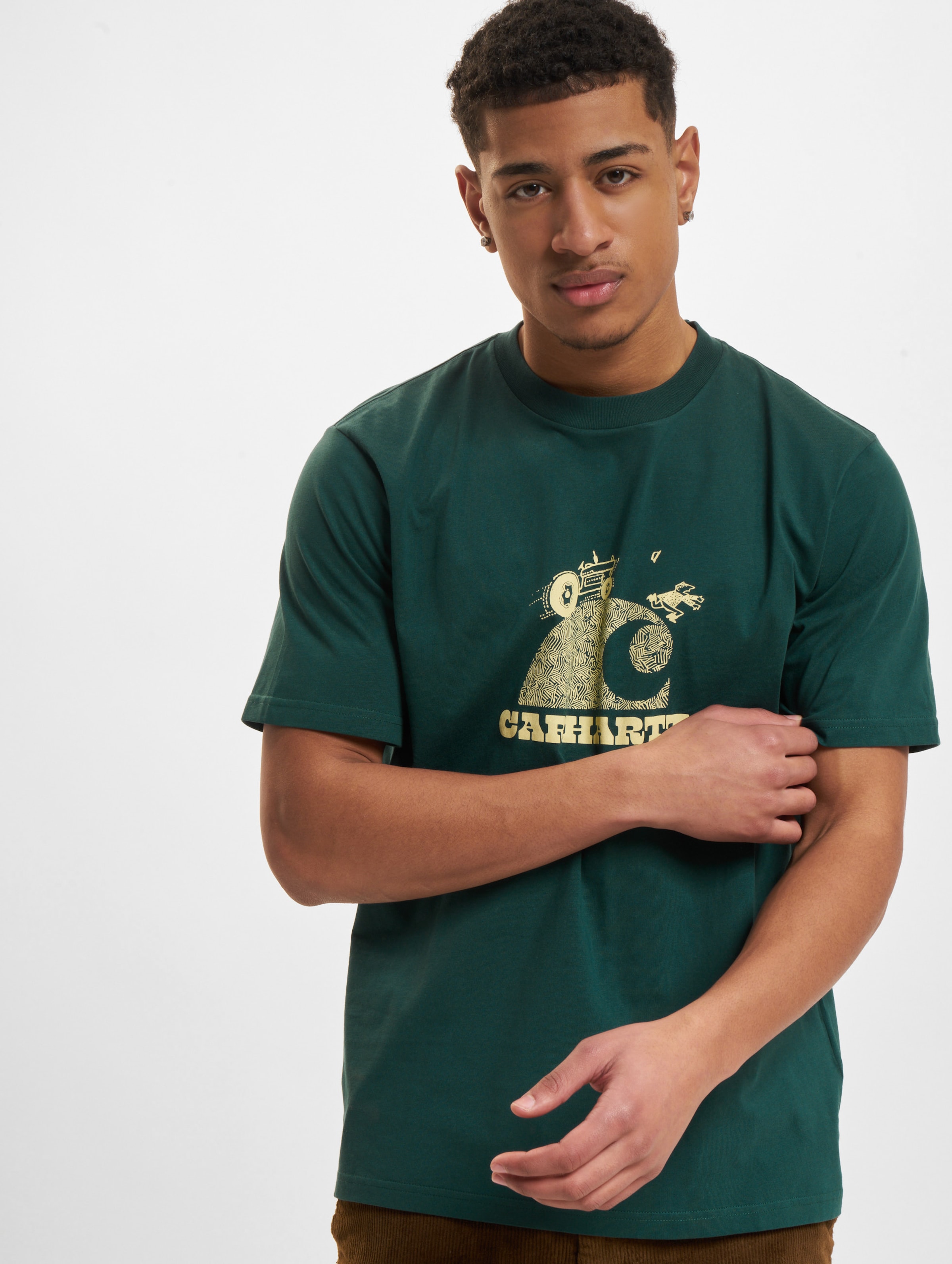 Carhartt WIP Harvester T-Shirt Mannen op kleur groen, Maat L