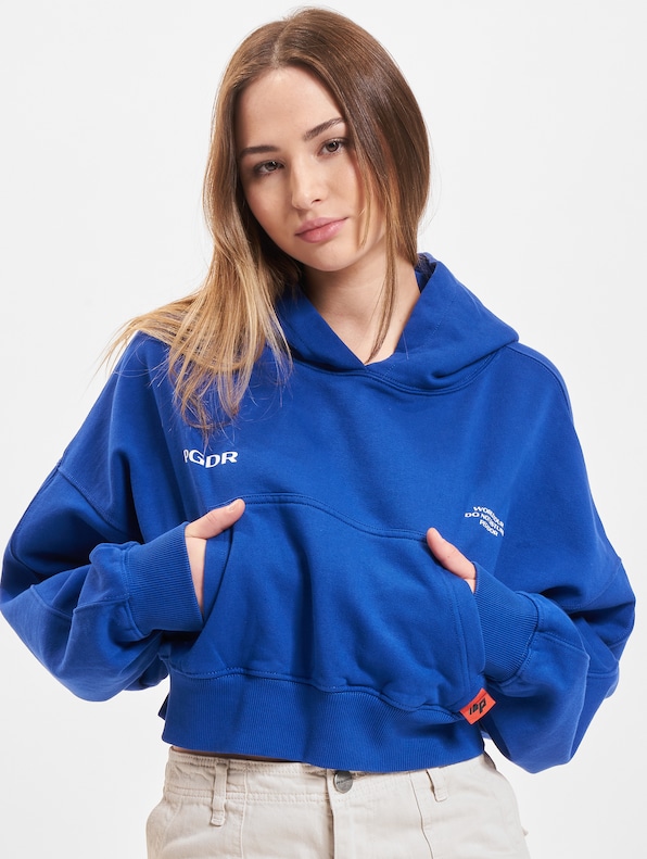 PEGADOR Vrena Oversized Cropped Hoodie-0