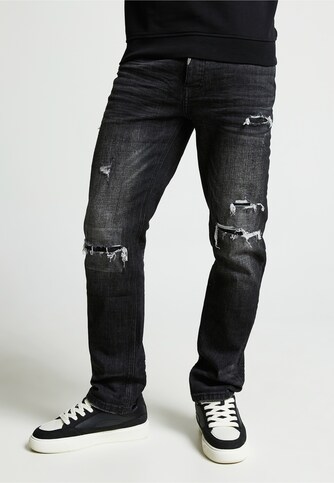 PACELLI LOOSE STACKED FIT DENIM JEANS