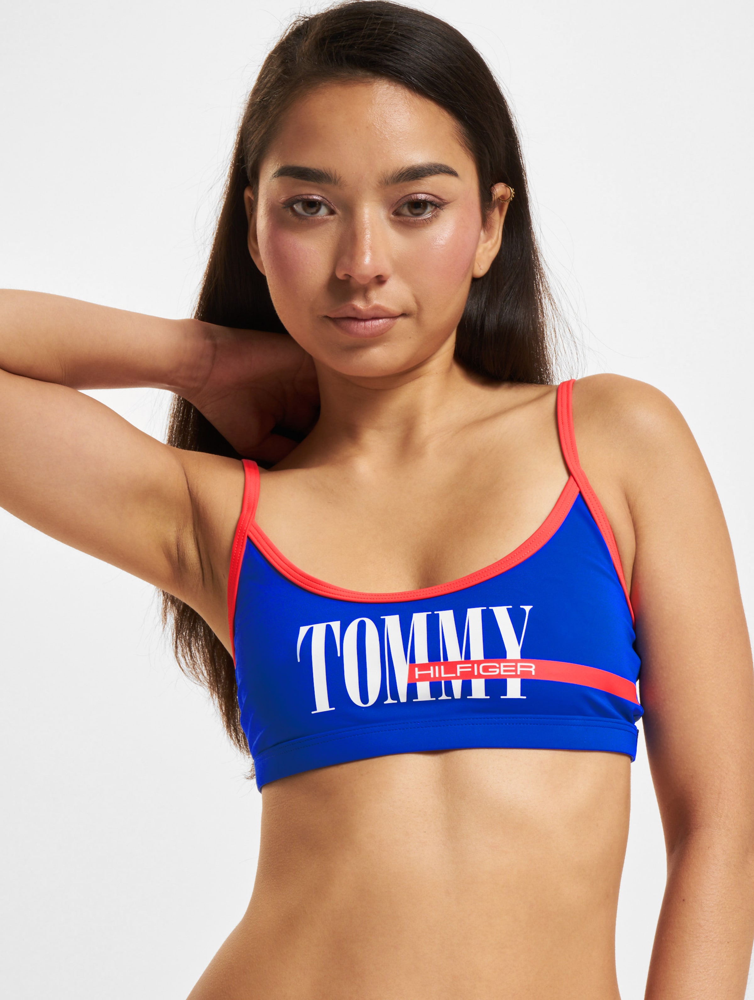 Tommy Hilfiger Bralette Bikini Frauen,Unisex op kleur blauw, Maat S