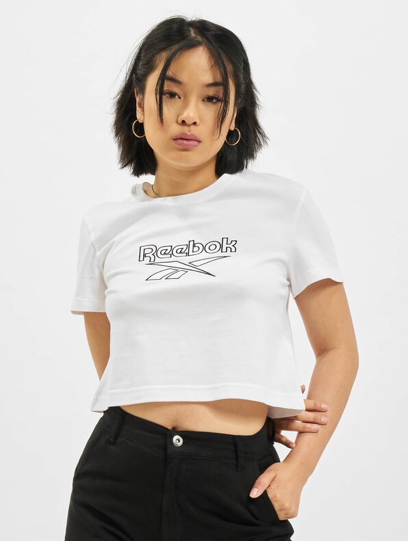 Reebok Women's Classics Big Logo Cropped T-Shirt