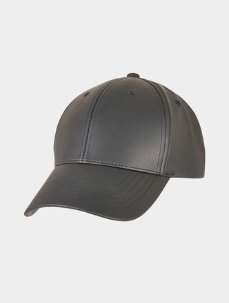 Synthetic Leather Alpha Shape Dad Cap