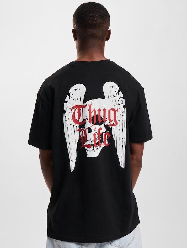 Thug Life AngelSkull T-Shirt Black-1
