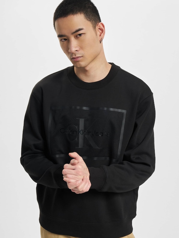 Calvin Klein Monologo Mesh Box Sweatshirt-0