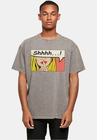 Silent Sign Comic Acid Washed Oversized