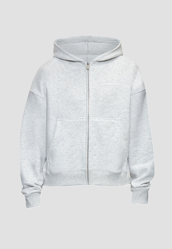 LOOSE BOMBER ZIP HOODIE-3
