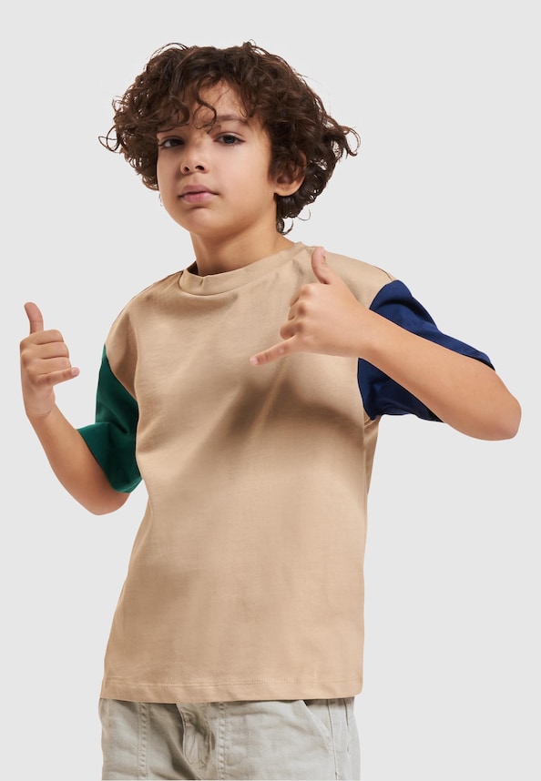Boys Organic Oversized Colorblock Tee-0