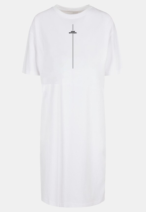 Ladies Think Different Oversized Slit Tee-3