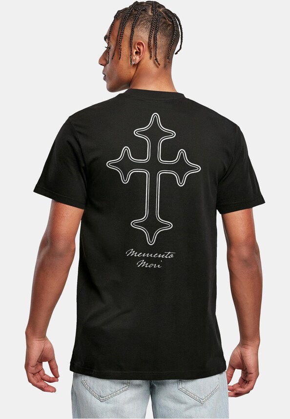 Memento Mori Oneline Cross Tee-1