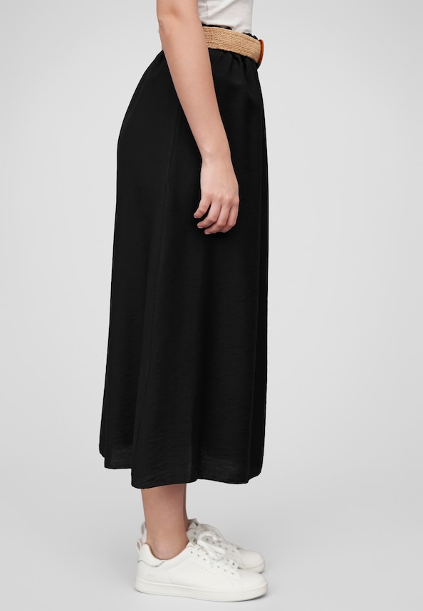 Cloud5ive Damen Longform Viskose Rock mit Gürtel-3