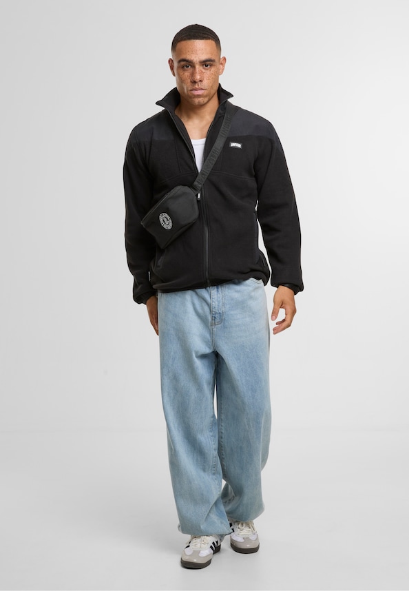 Fabric Mix Fleece Jacket-2