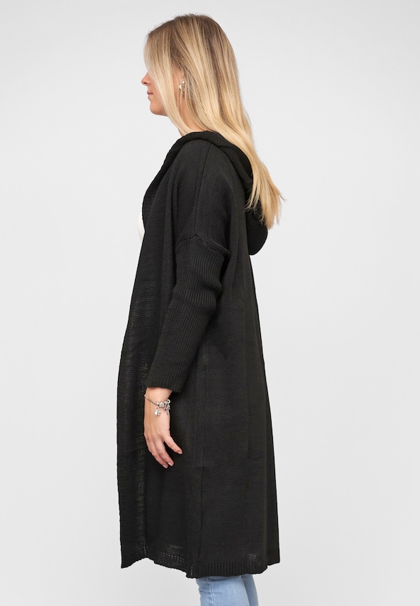 Knit Cardigan with hood-2