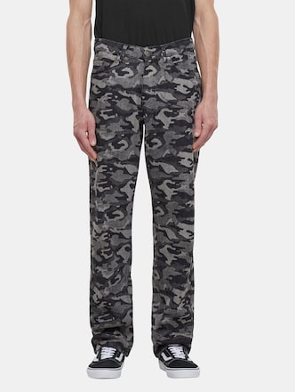 Urban Classics Laser Camo Printed Tapered Fit Jeans