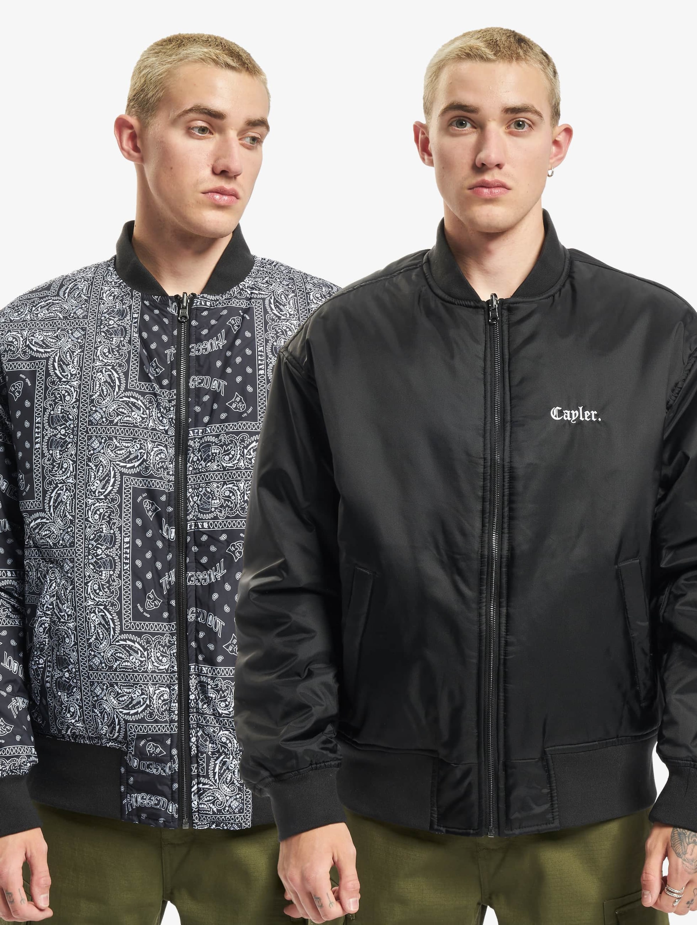 Cayler and sons bl clearance blocked half zip windbreaker