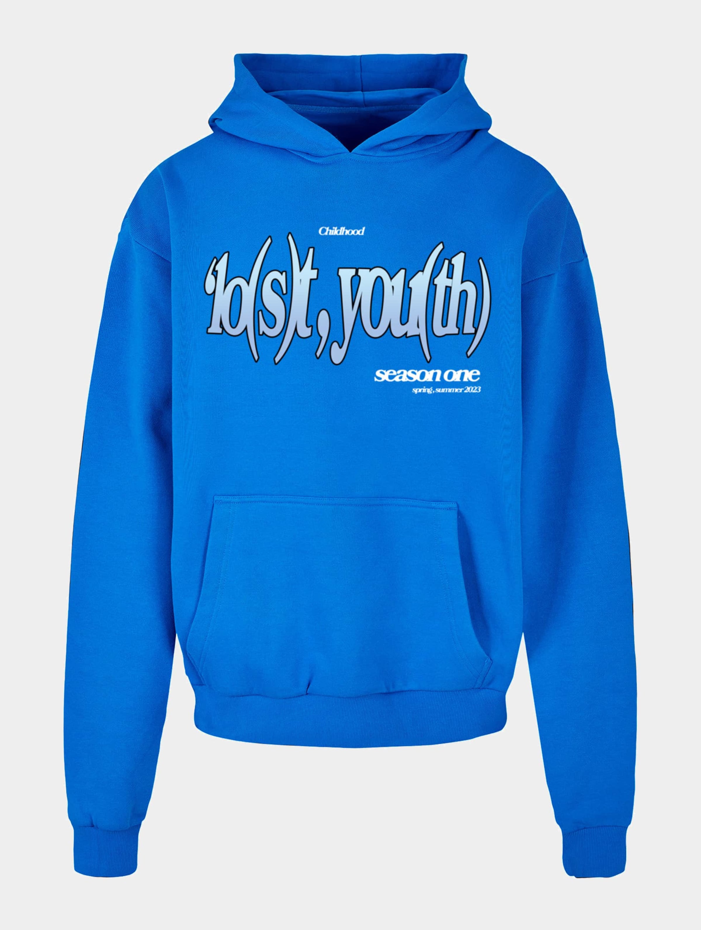 Lost Youth LY HOODY - ICON V.7 Mannen op kleur blauw, Maat XL
