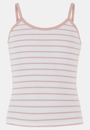 Girls Striped Rib Basic