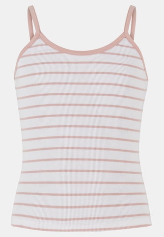 Girls Striped Rib Basic