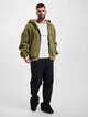JM233-003-1 SJ Script Logo Backprint Peached Zip Hoodie-7