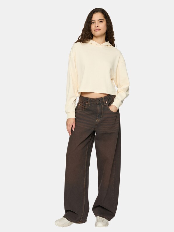 Ladies Oversized Cropped Light Terry-2