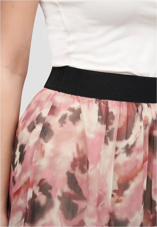 Cloud5ive Damen Longform Rock mit All Over Print und Gummibund-2