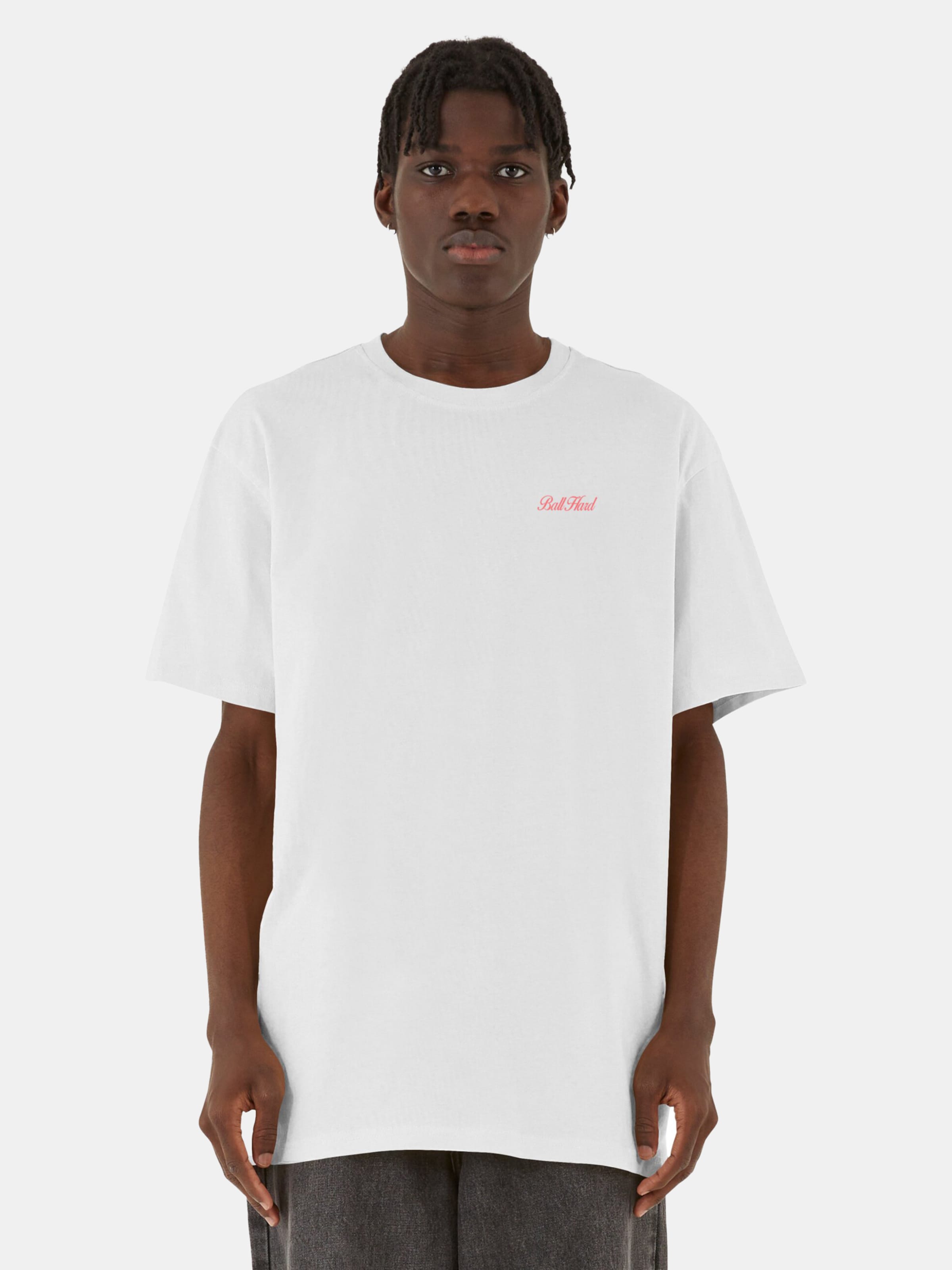 Mister Tee Upscale Ball Hard Heavy Oversize T-Shirts Männer,Unisex op kleur wit, Maat L