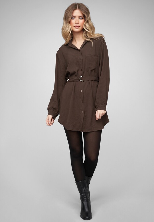 Longsleeve Dress with tie-belt-4