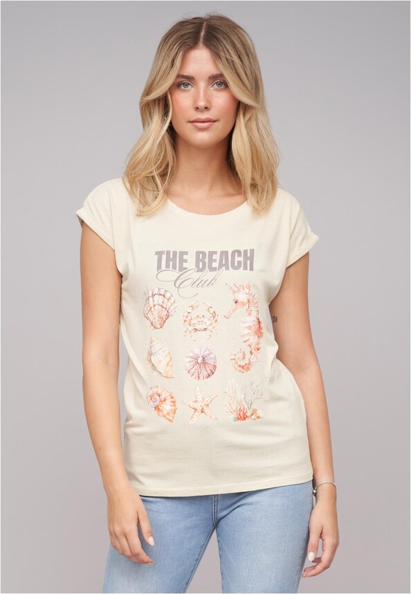 Ladies The Beach Club Sand Tee-0