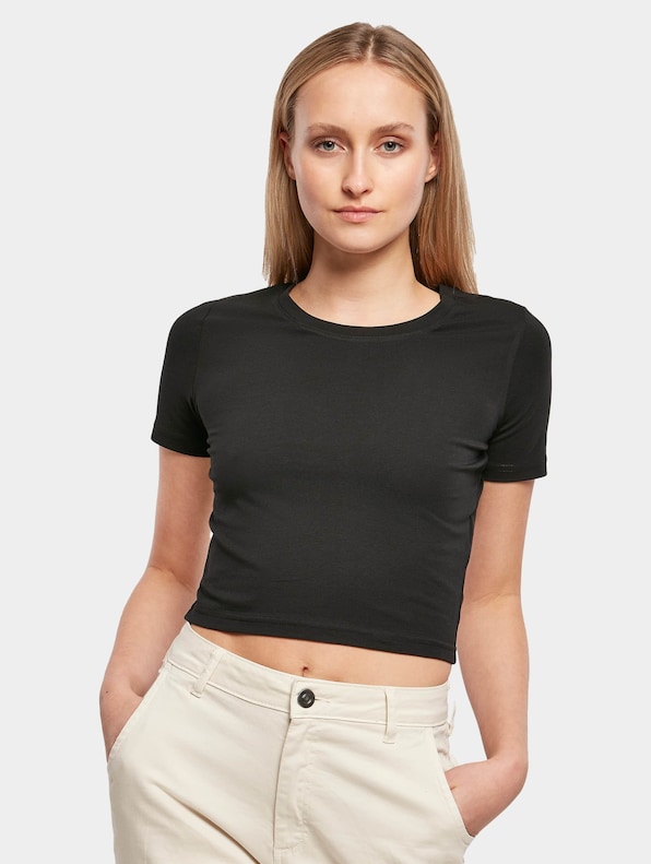 Build Your Brand Cropped T-Shirt-0