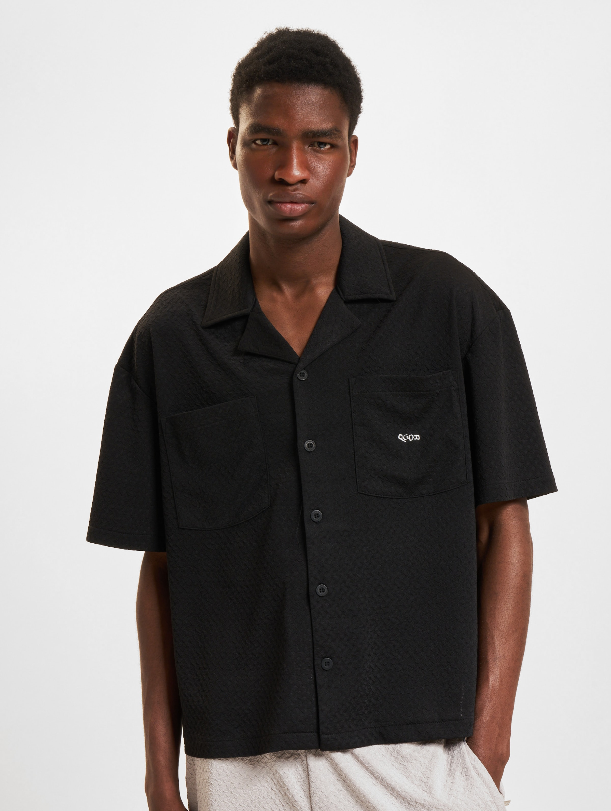 PEGADOR Wyton Structured Summer Shirt Männer,Unisex op kleur zwart, Maat XL