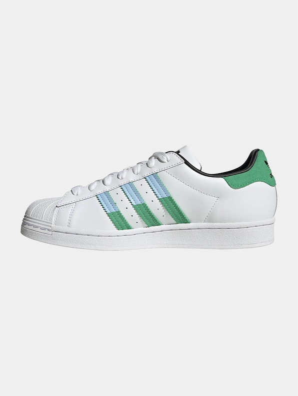 Adidas Originals Superstar Sneakers Ftwr White/Semi Screaming Green/Blue-3