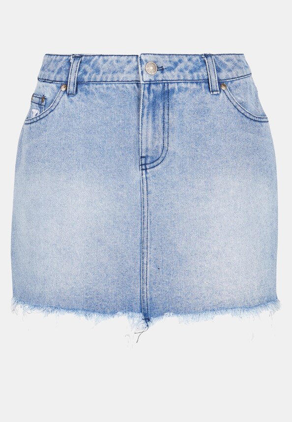 KW242-042-1 Karl Kani OG Old English Denim Skirt-3