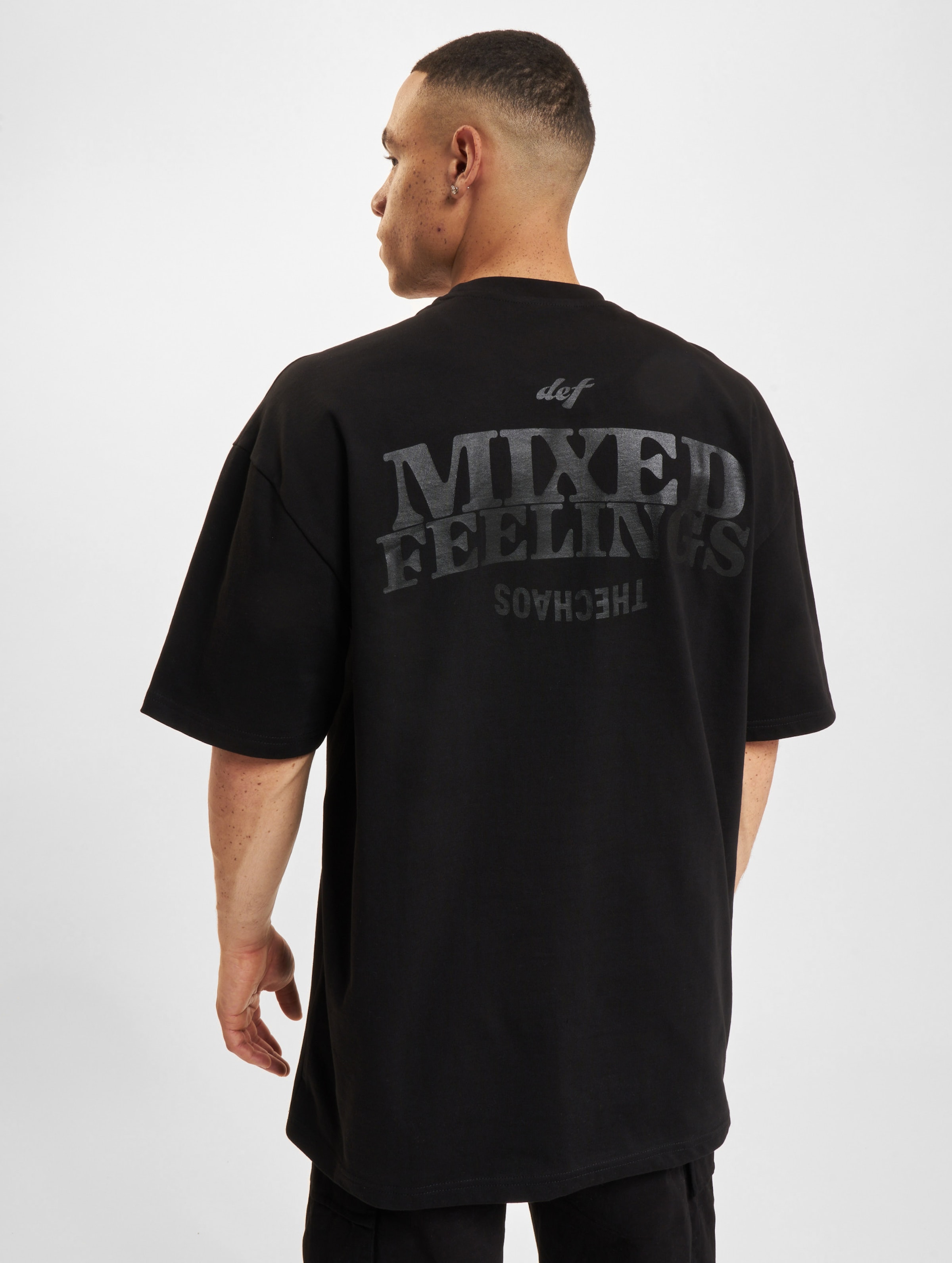 DEF Mixed T-Shirts Männer,Unisex op kleur zwart, Maat L