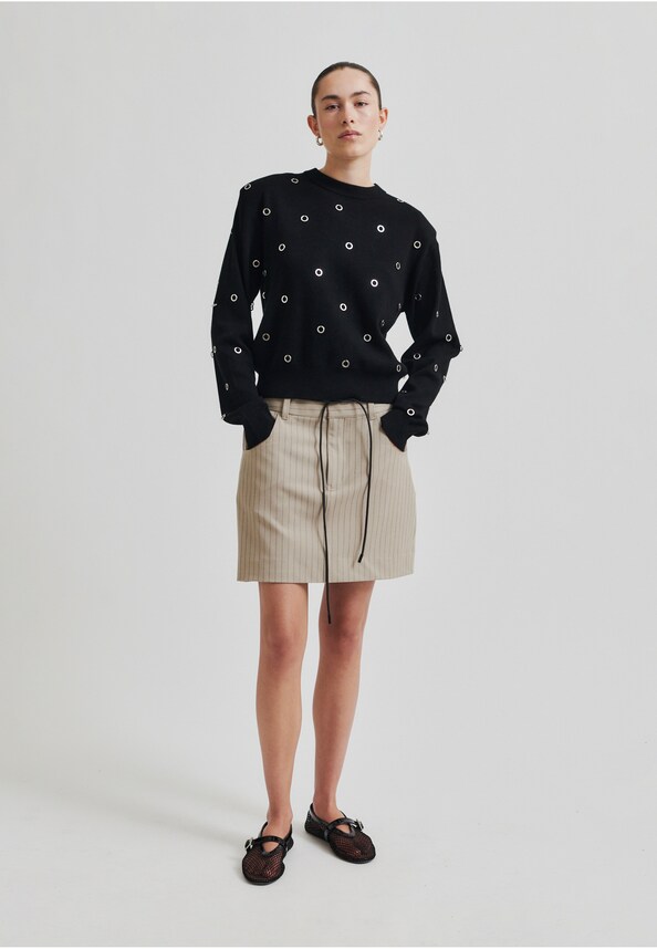 Rayures Mini Skirt-1