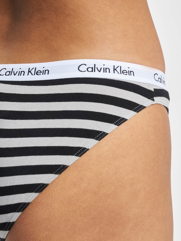 Calvin Klein Underwear 3 Pack Slip Pink/Grey/Rainer Stripe-10