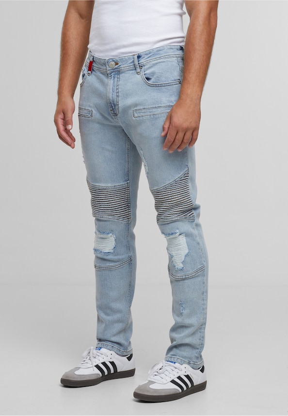 Oscar Ripped Slim Fit Jeans-3