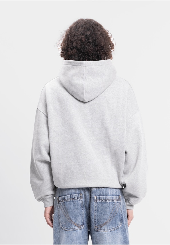 MISSING LIGHT GREY MELANGE FRONTZIP-1