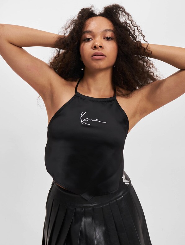 KW222-035-2 KK Small Signature Satin Top-0