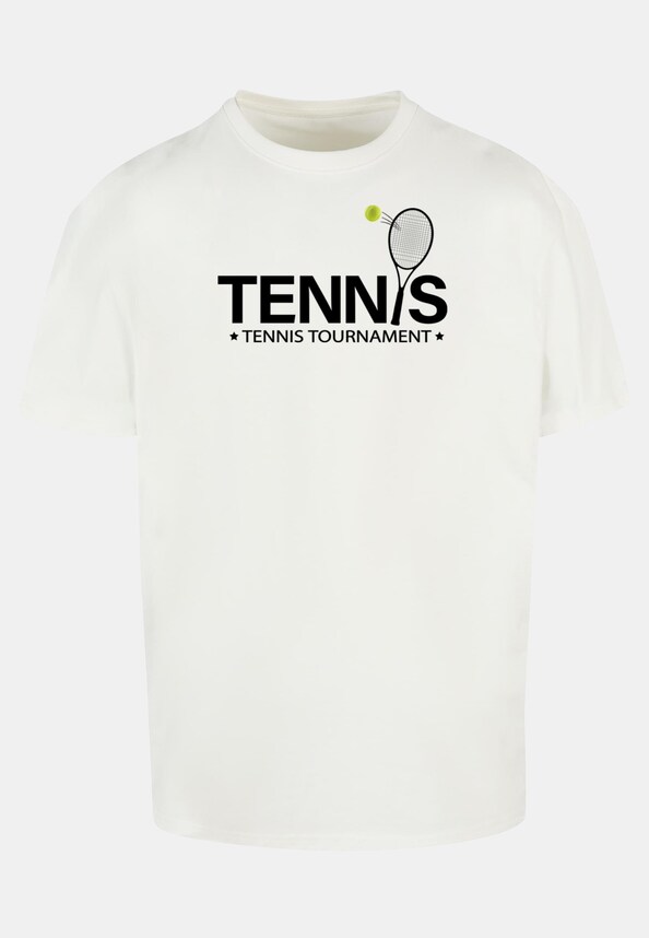 Tennis Racket Heavy Oversized Tee-0