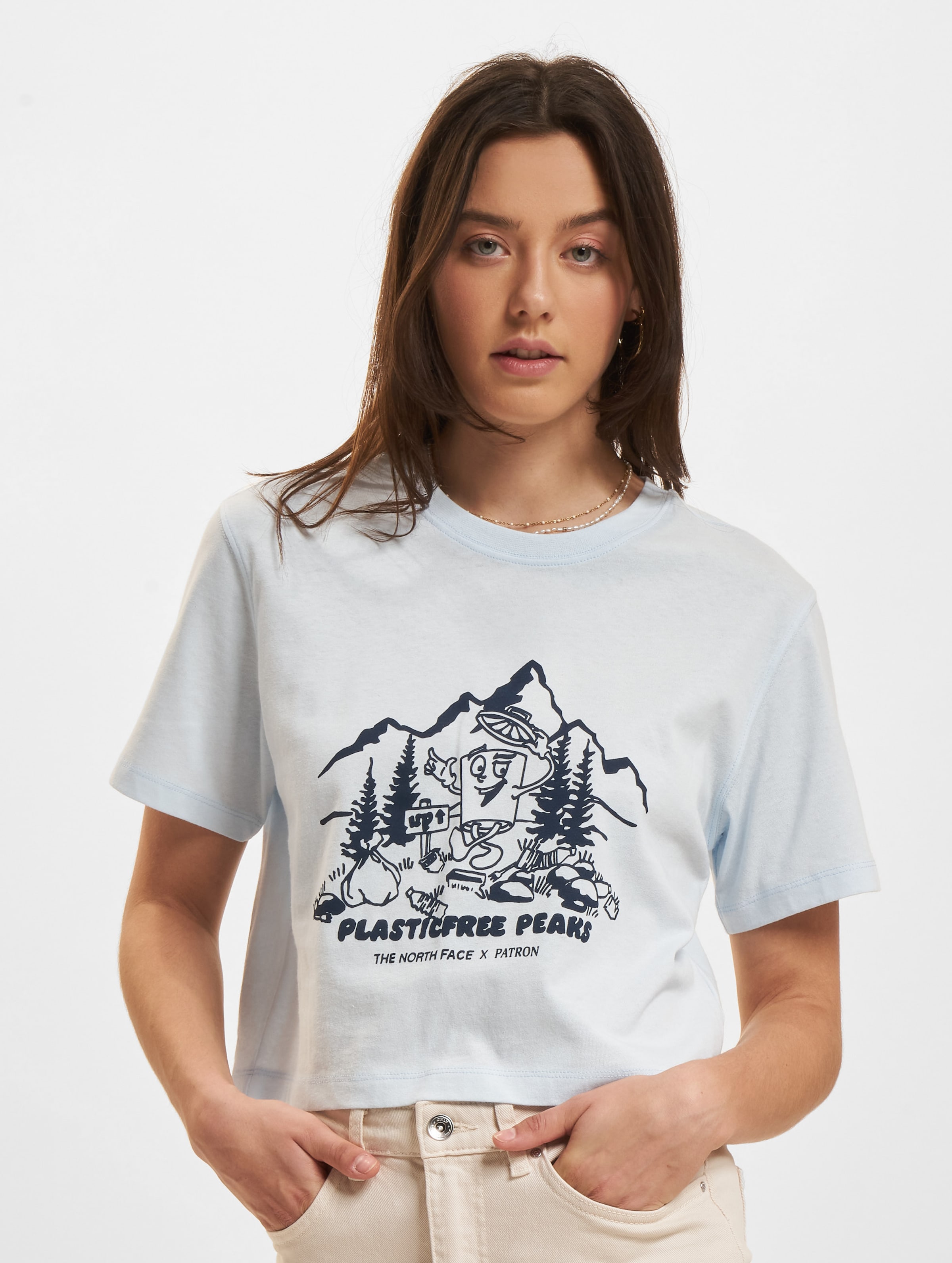 The North Face Nature T-Shirt Vrouwen op kleur blauw, Maat L