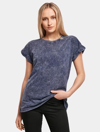 Ladies Acid Washed Extended Shoulder