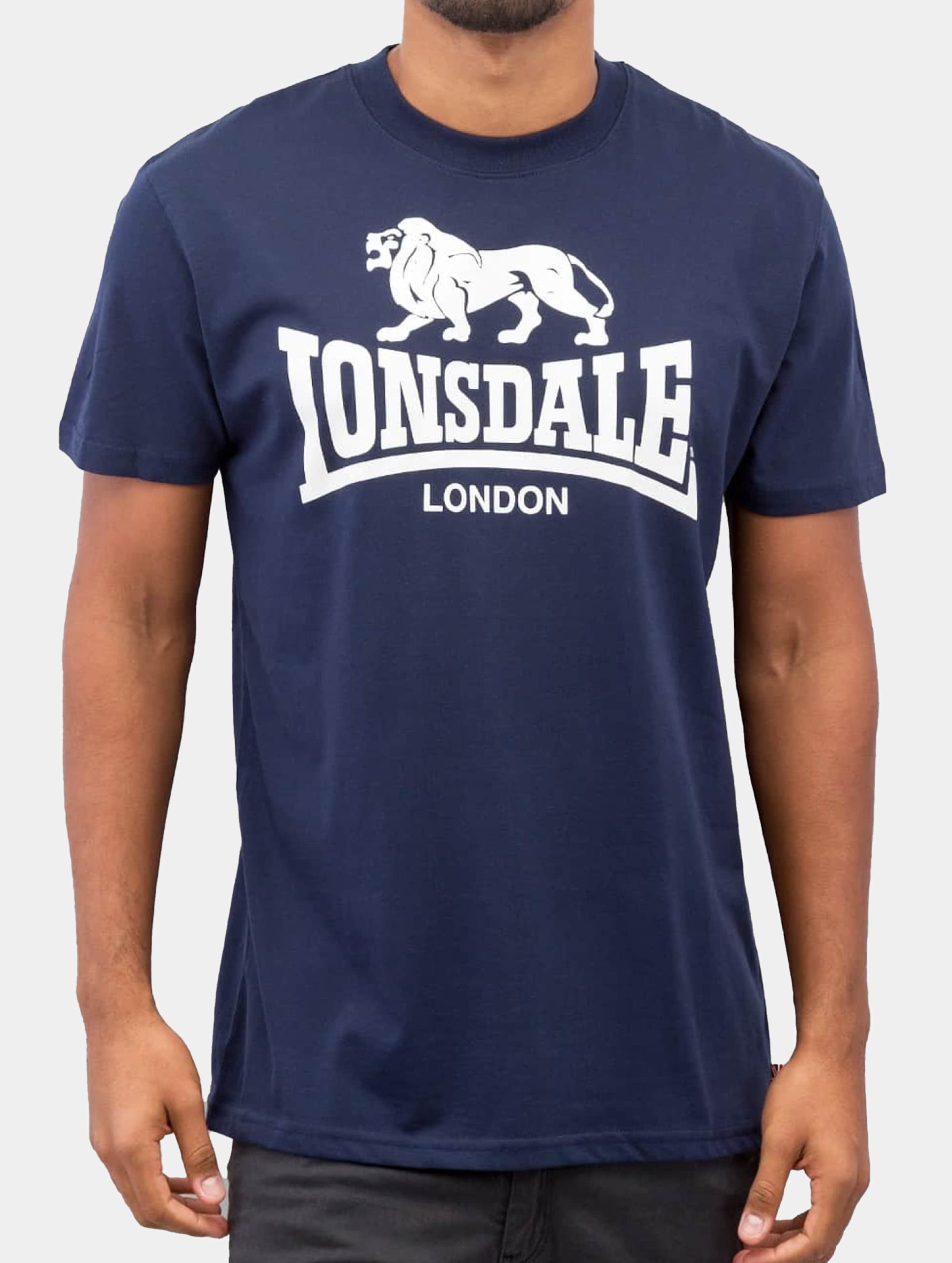 Lonsdale London Promo T-Shirt Mannen op kleur blauw, Maat 5XL