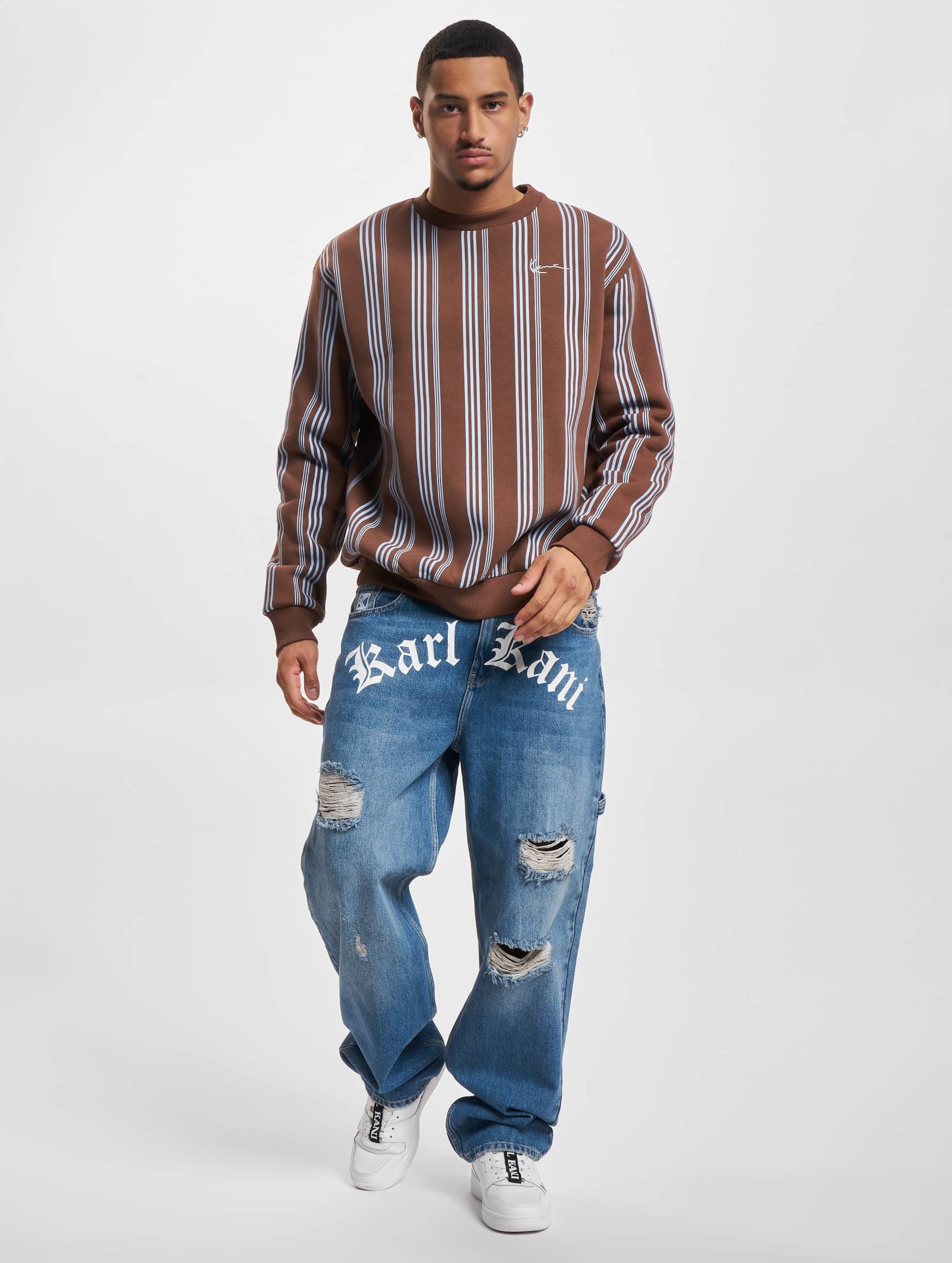 Small Signature Striped Crew | DEFSHOP | 70681