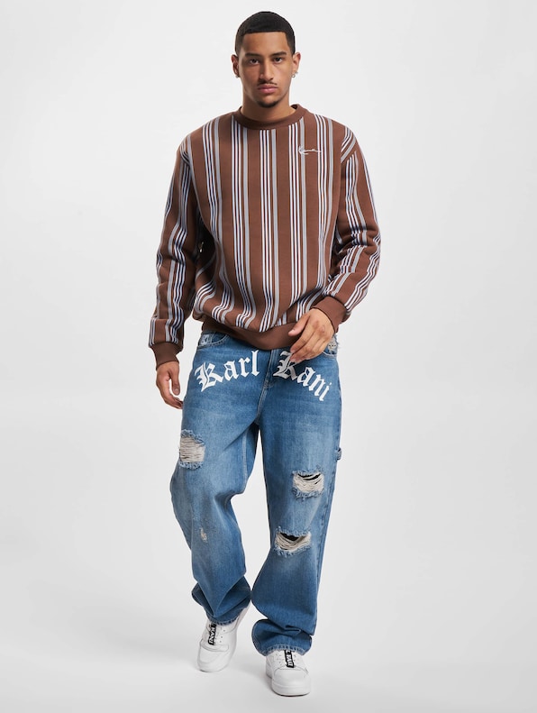 Small Signature Striped Crew-5