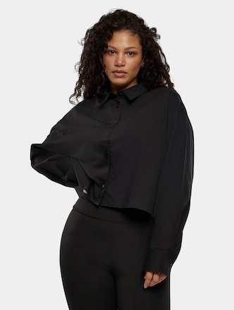 Ladies Cropped Oversized Blouse
